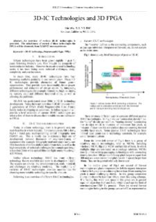 xlecx 3d|FPGAs & 3D ICs .